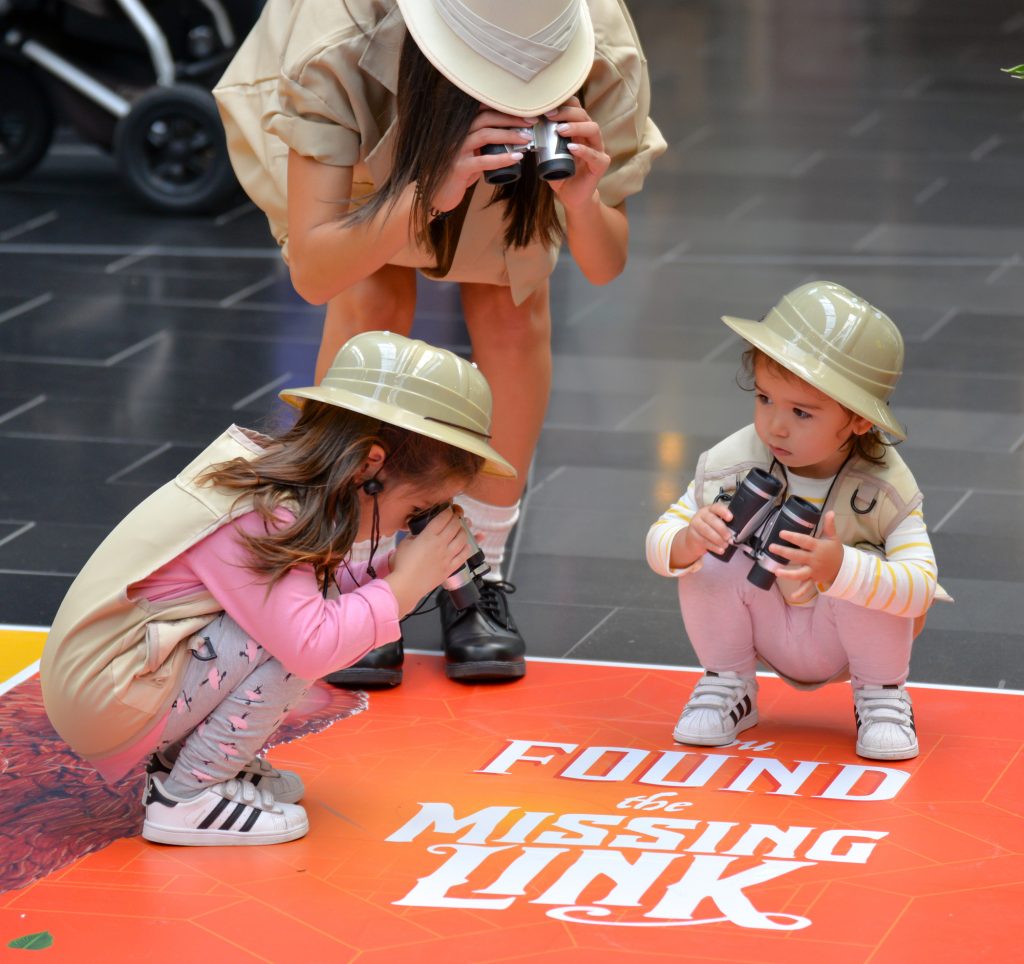 Missing Link experiential activation in shopping centre