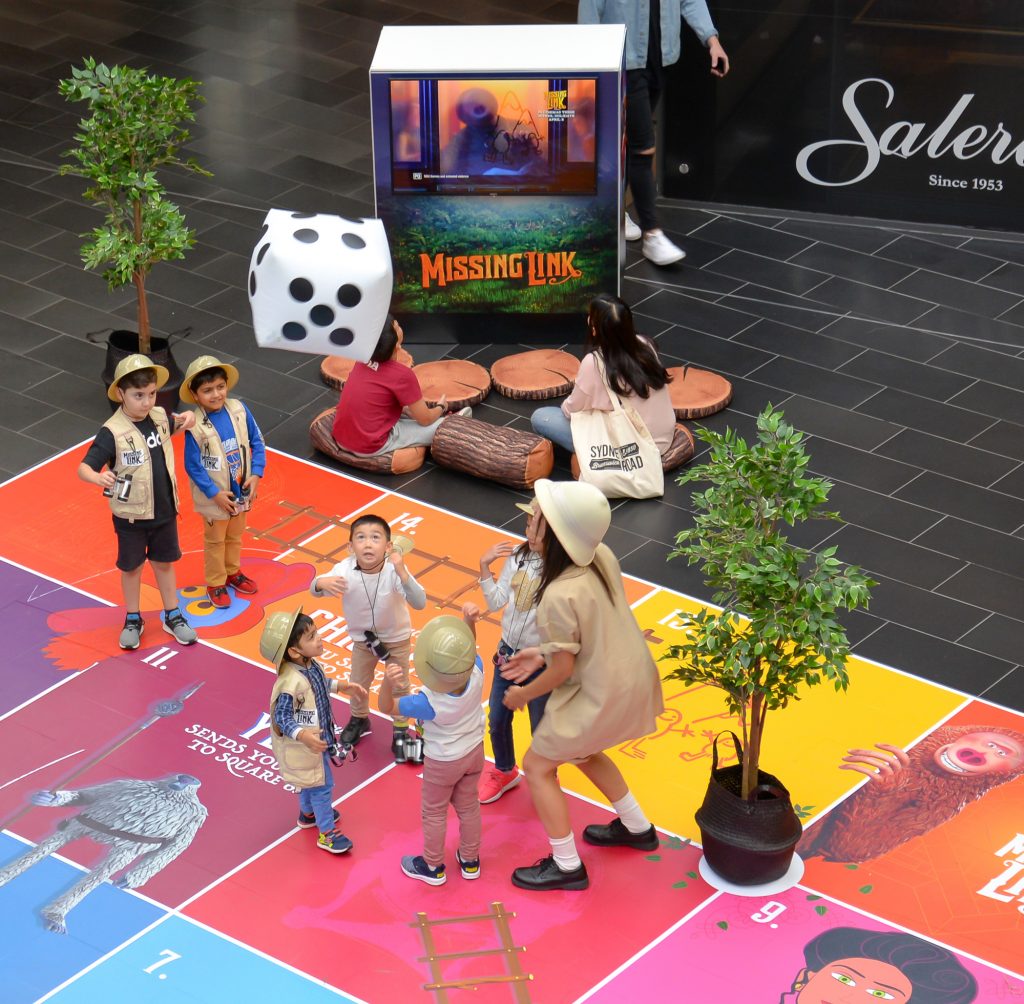 Missing Link experiential activation in shopping centre