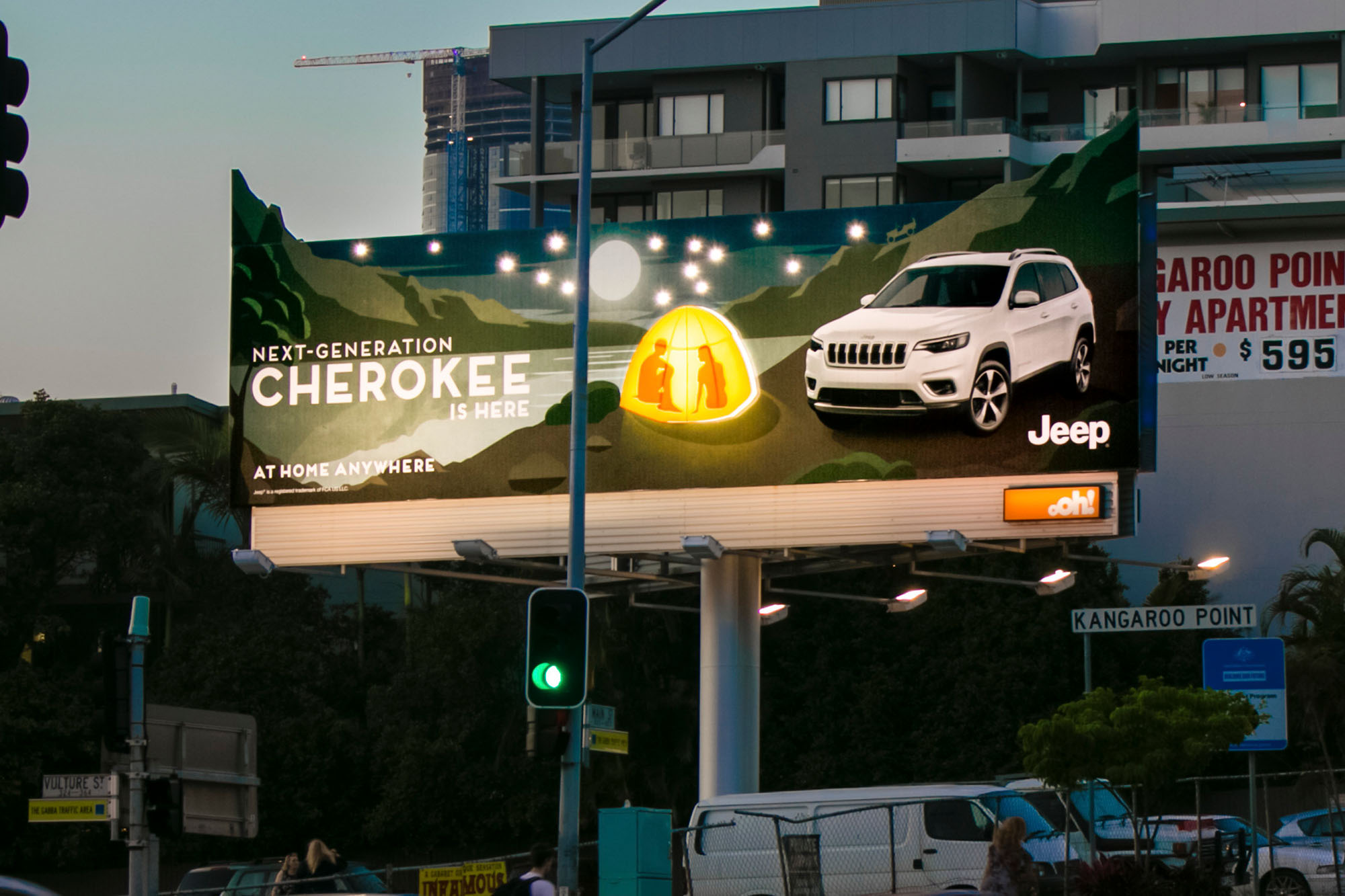 Jeep creative advertising in billboard
