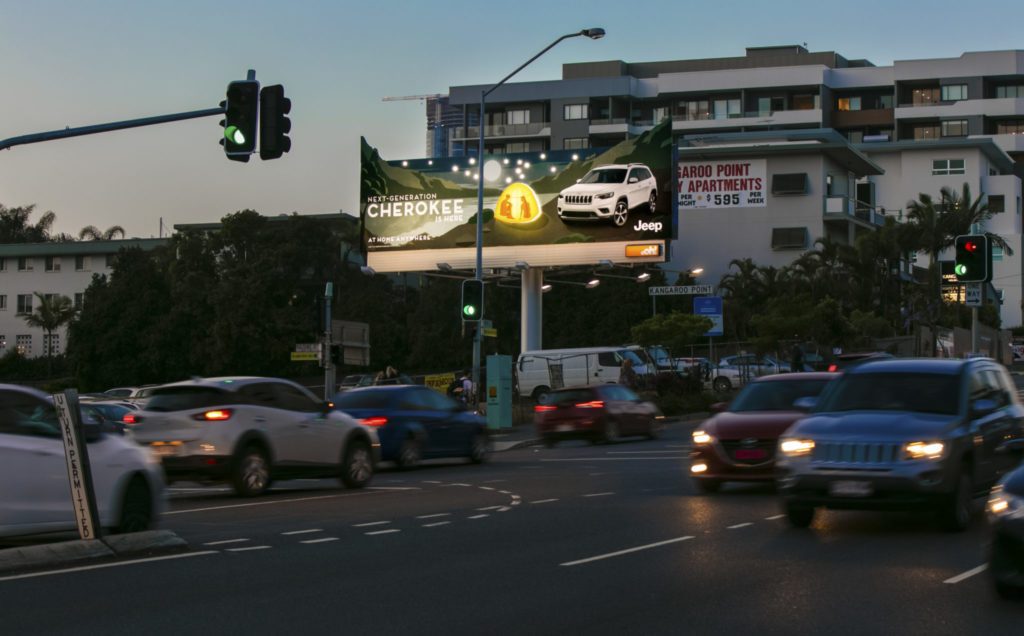 Jeep Creative on Billboard using Data to inform placement