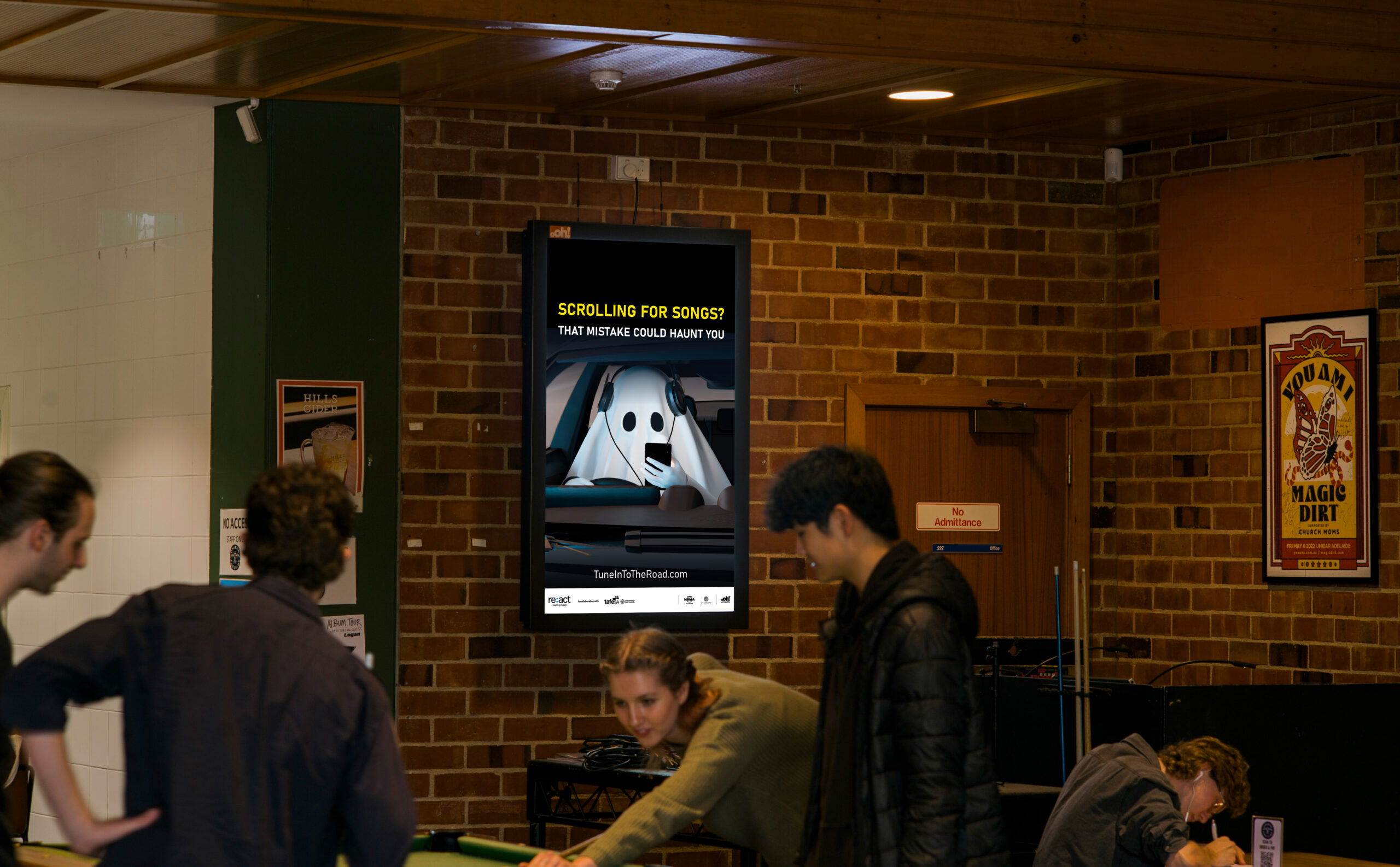 university digital advertising re:act road safety