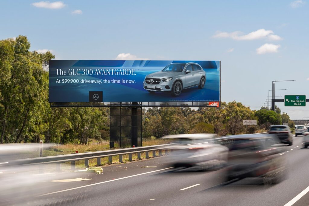 Digital billboard advertising in Melbourne freeway Eastlink