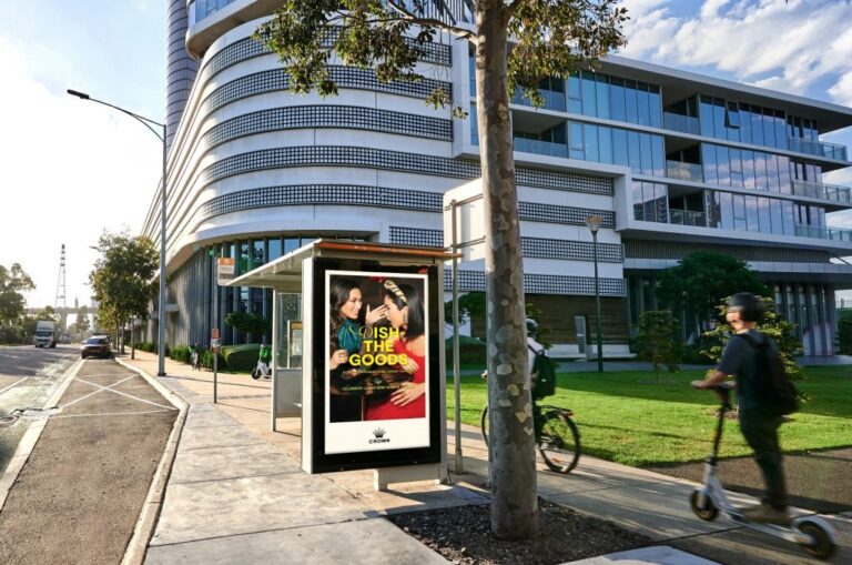 Digital street furniture bus shelter advertising in Melbourne