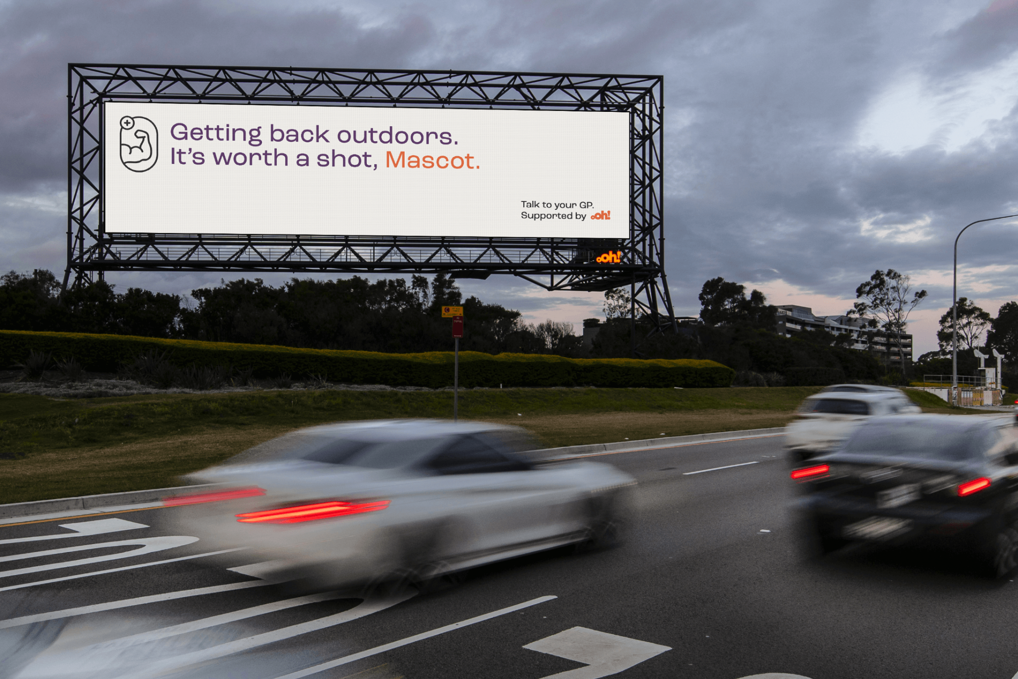 Sydney airport billboard it's worth a shot