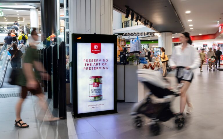 Digital retail panel Toowong Village
