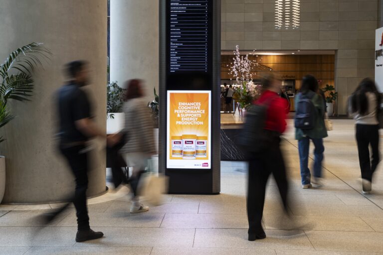 Digital advertising panel in offices, Sydney