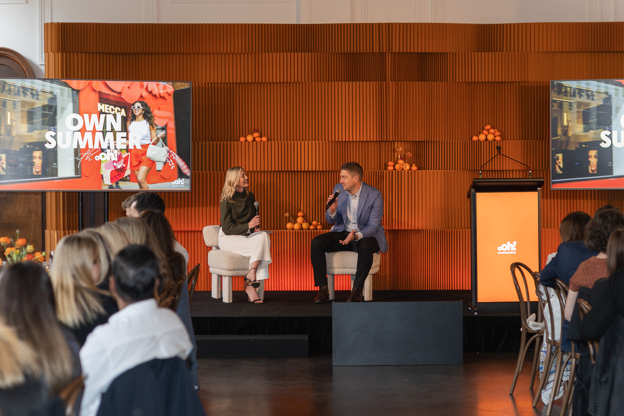 Panel at oOh!media's Own Summer event in Melbourne