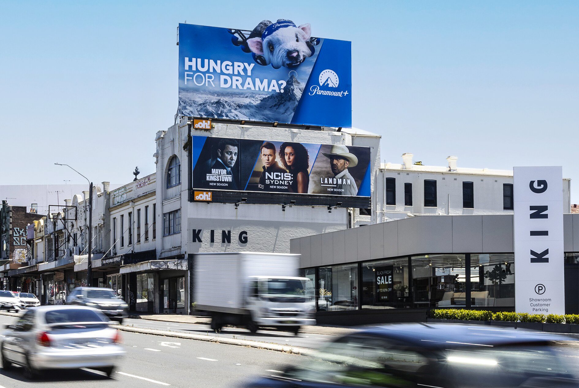 parammatta road dual classic billboards in sydney featuring paramount advertising