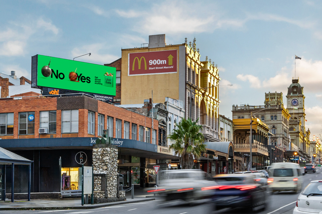 Digital billboard in regional Victoria - Ballarat