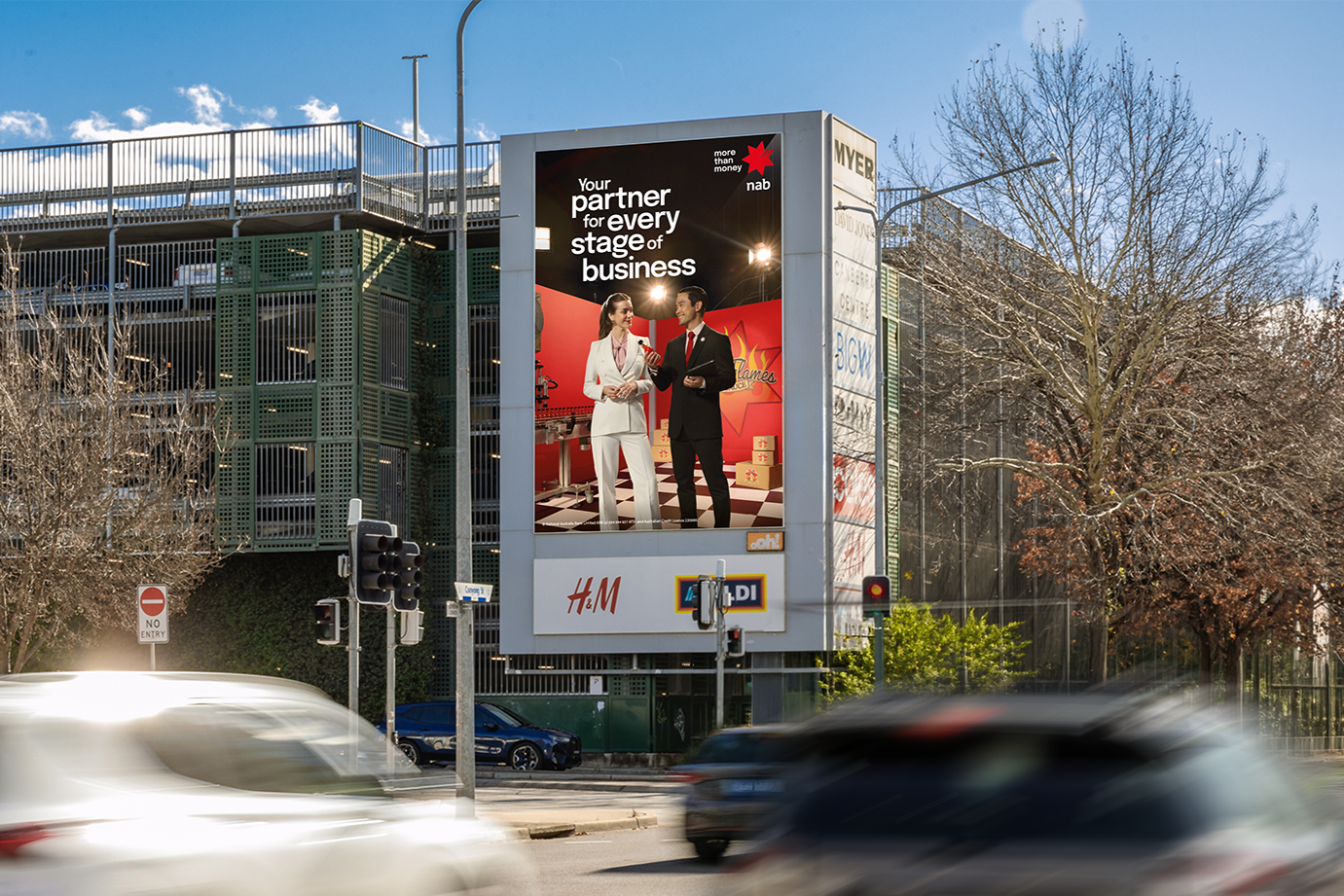 Digital billboard in regional Australia